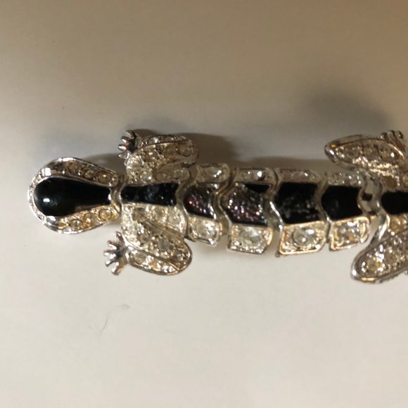 Lizard pin brooch silver tone - Picture 2 of 6